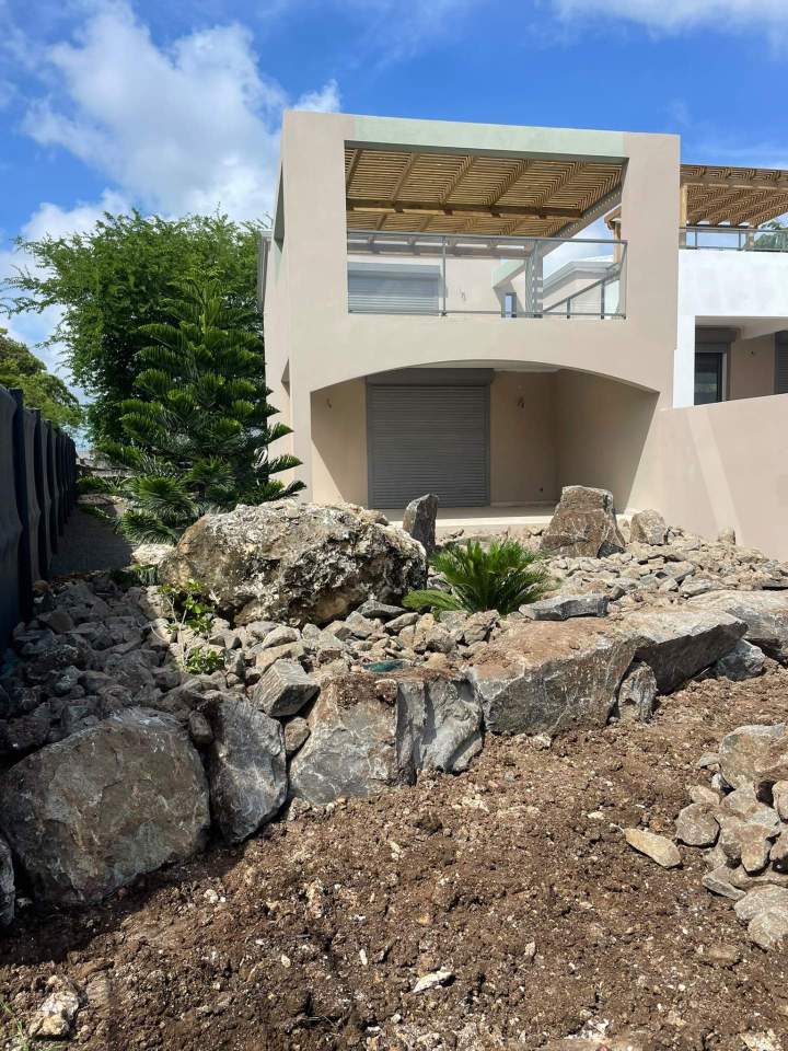Aménagement extérieur en cours Guadeloupe