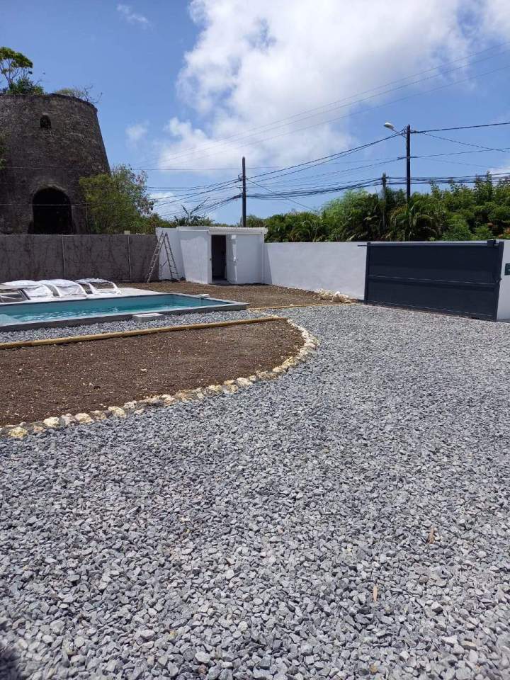 Aménagement extérieur en cours Guadeloupe
