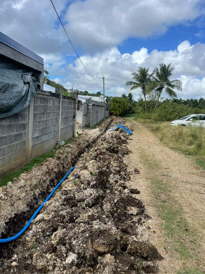 Travaux de tranchée Guadeloupe