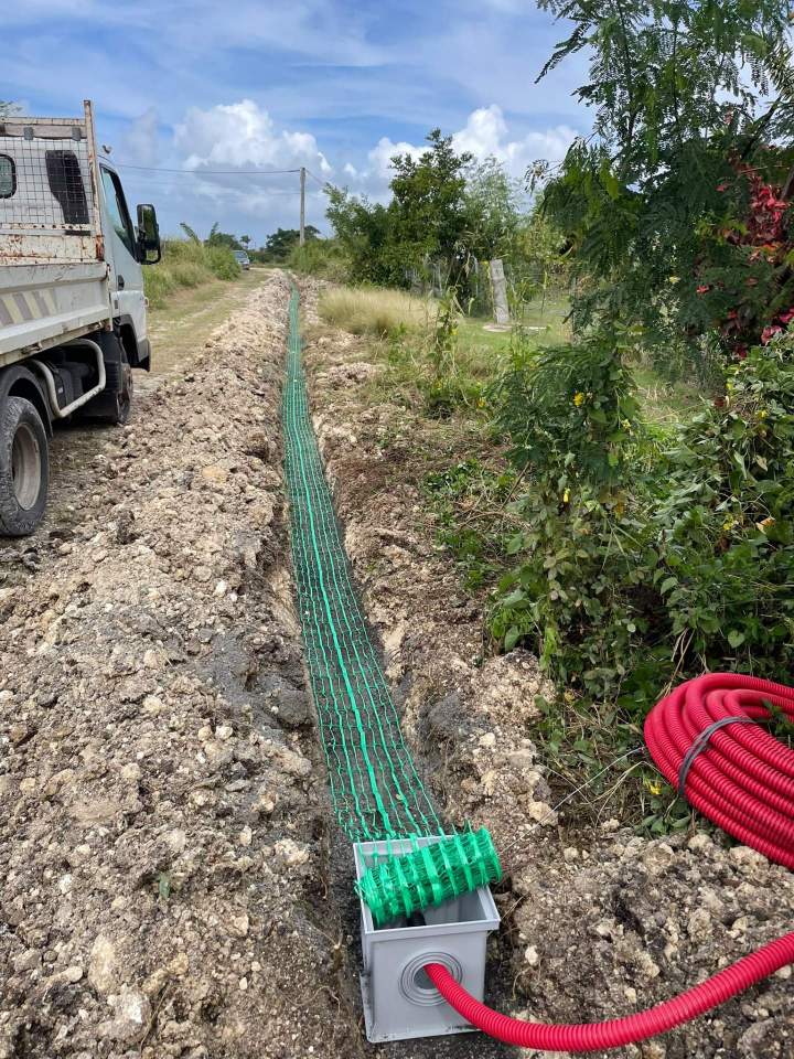 Pose de gaines de protection Guadeloupe