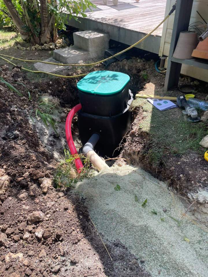Installation d'une station de relevage Guadeloupe